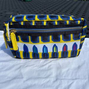 Sonia Kashuk Lipstick Print Multicolor Clutch Makeup Bag Women